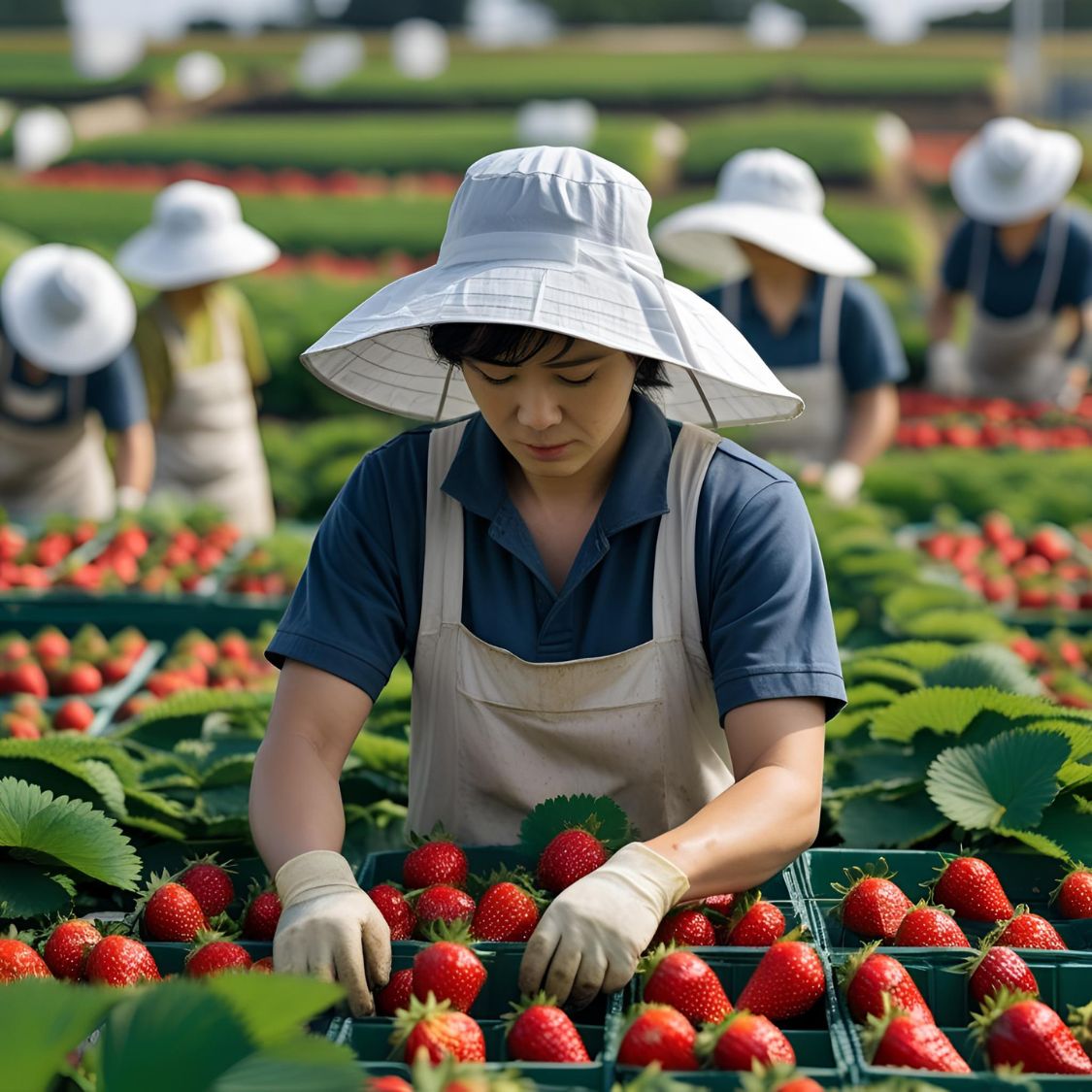 Trồng dâu nhà kính nhật bản
