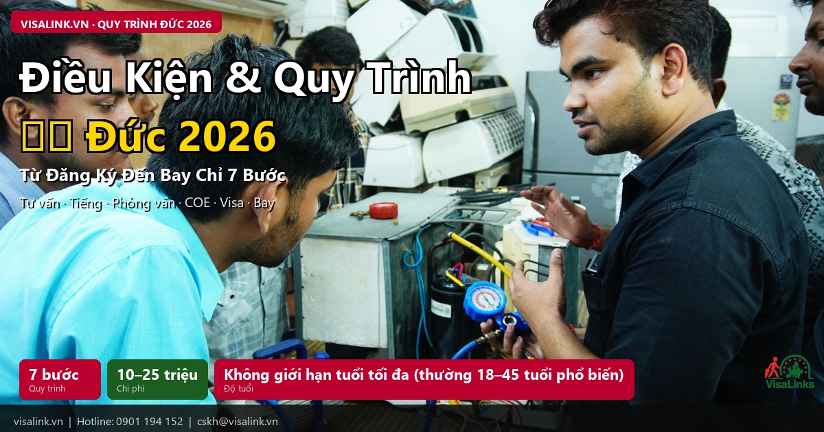 Du Học Nghề Đức 2026 – Lương, Chi Phí, Điều Kiện & Con Đường Định Cư 2 Du Học Nghề Đức 2026 – Lương, Chi Phí, Điều Kiện & Con Đường Định Cư | Visalink