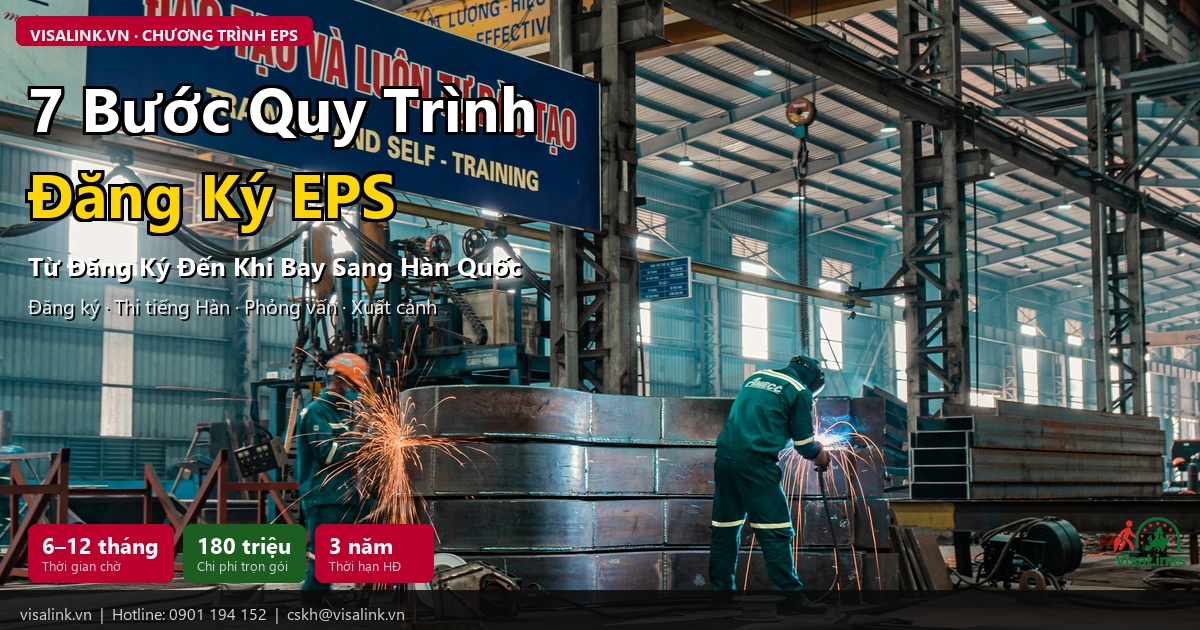 Xuất Khẩu Lao Động Hàn Quốc 2026: Lương, Điều Kiện, Quy Trình EPS — Hướng Dẫn Chi Tiết Nhất 3 Quy trình đăng ký xuất khẩu lao động Hàn Quốc EPS 2026