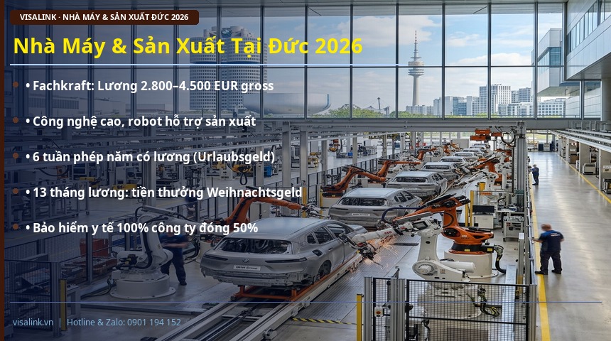 đơn hàng điều dưỡng đức 2026 – nhà máy & sản xuất tại đức 2026 – visalink.vn