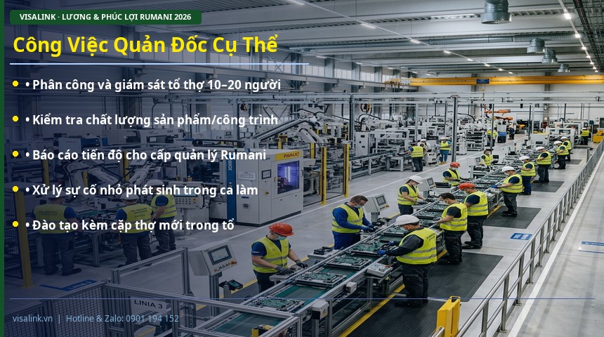Công Việc Quản Đốc Cụ Thể tuyển quản đốc XKLD Romania 2026 – công việc quản đốc cụ thể – visalink.vn