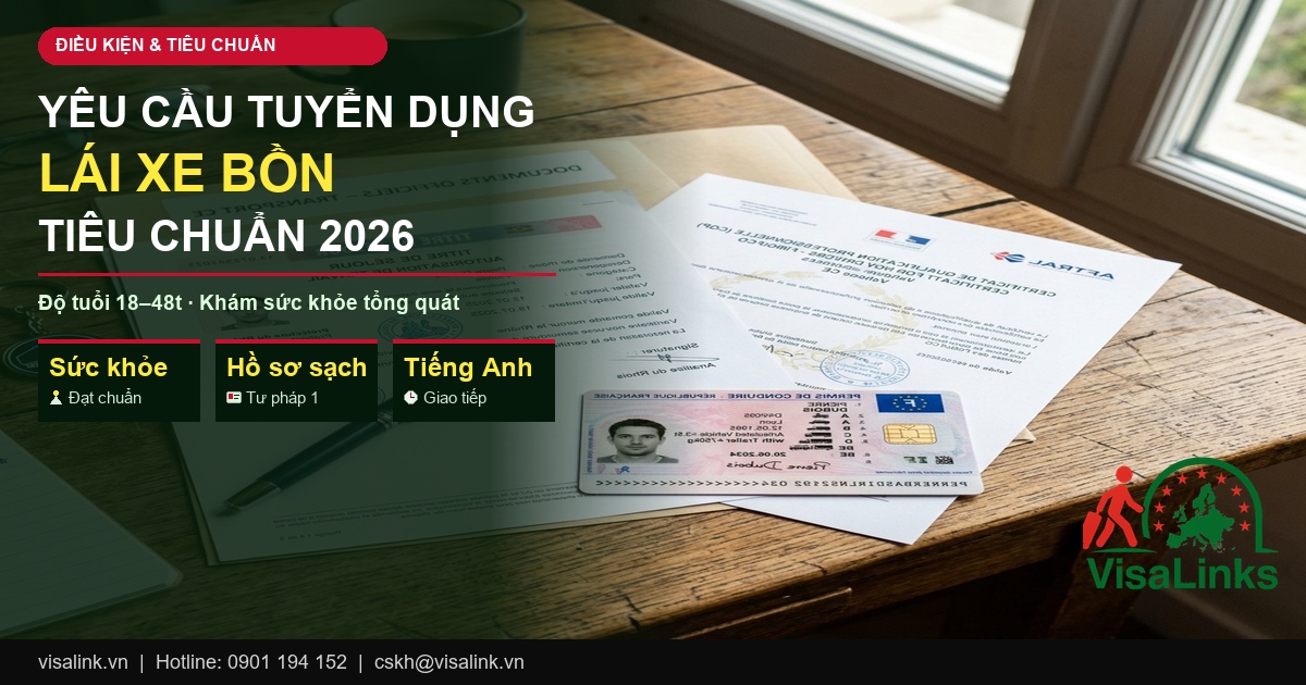Đơn Hàng Lái Xe Bồn Hy Lạp 2026: Lương 1.400 EUR, Điều Kiện, Quy Trình Chi Tiết 2 đơn hàng lái xe bồn Hy Lạp 2026 điều kiện tiêu chuẩn tuyển dụng Visalink