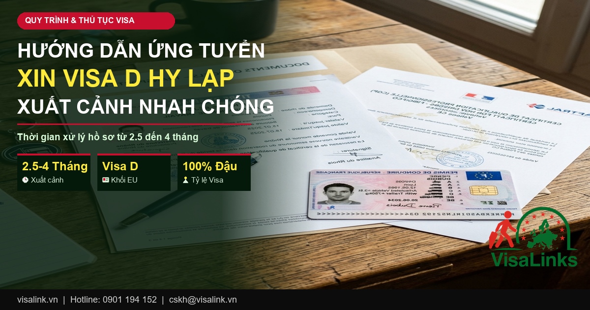 đơn hàng thợ hàn Hy Lạp 2026 hồ sơ quy trình xuất cảnh Châu Âu Visalink