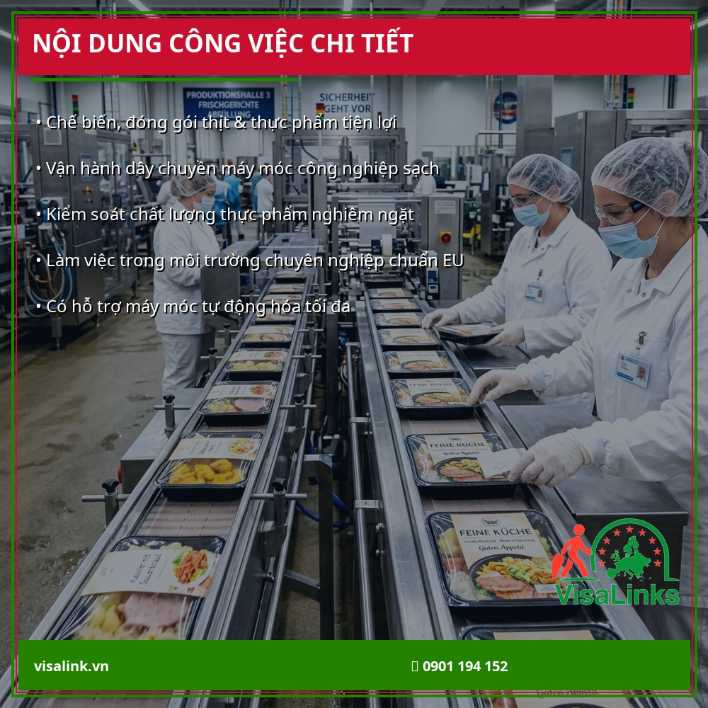 Công Việc Hàng Ngày GERMG491 Mô tả công việc của vị trí Kỹ thuật viên chế biến thực phẩm đơn GERMG491 - Visalink
