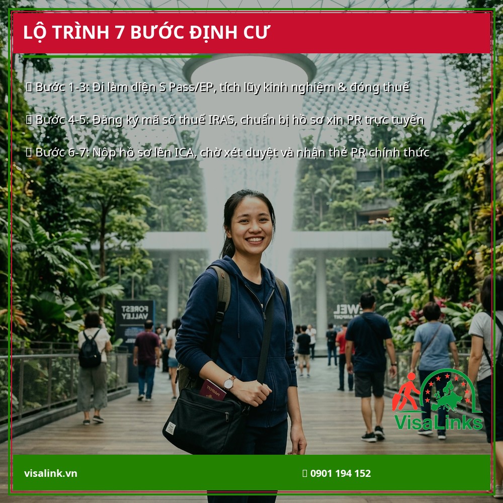 Lộ trình định cư lâu dài tại Singapore Lộ trình định cư lâu dài tại Singapore