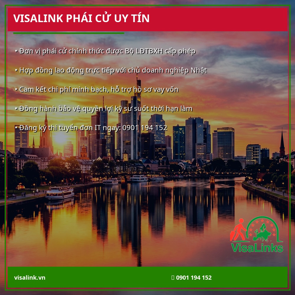 Dịch Vụ Phái Cử Kỹ Sư IT Đi Nhật Uy Tín Nhất – Visalink Dịch vụ làm hồ sơ kỹ sư IT đi Nhật trọn gói tại Visalink - Visalink