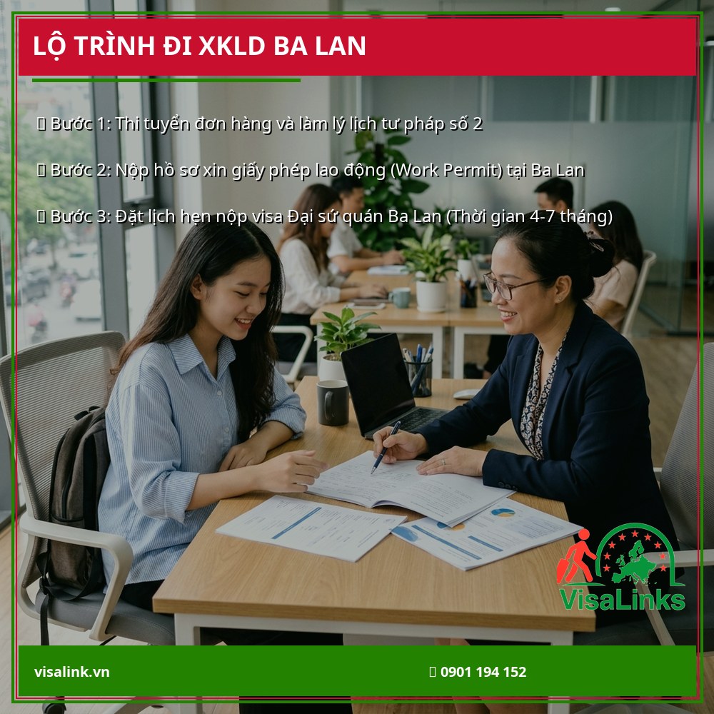Lộ trình đi xuất khẩu lao động Ba Lan 2026