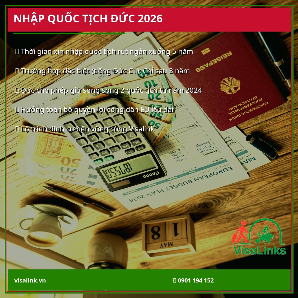 Quy định mới về nhập quốc tịch Đức song tịch năm 2026 - Visalink