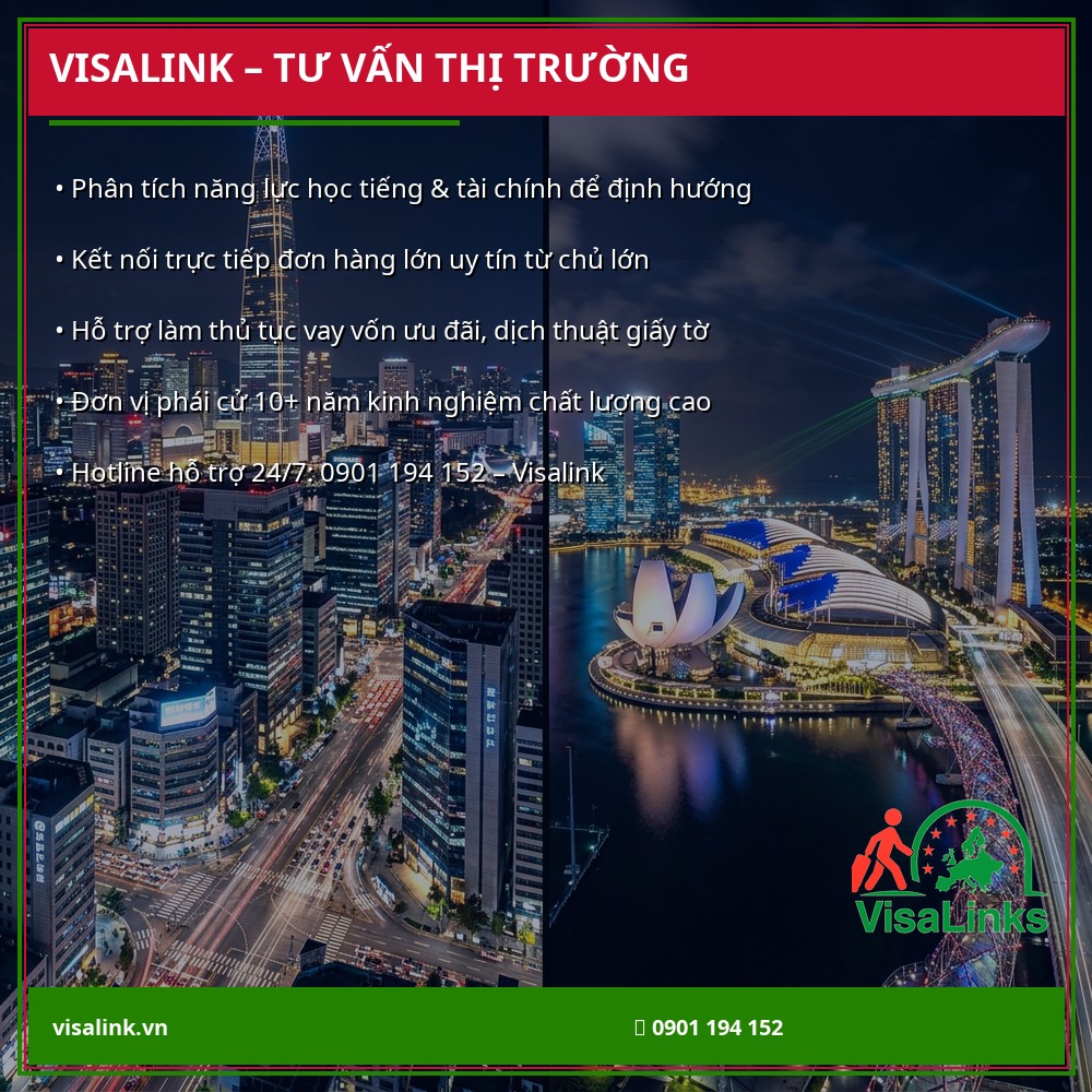 So Sánh XKLĐ Hàn Quốc vs Nhật Bản 2026: Nên Chọn Nước Nào? 5 Visalink tư vấn lựa chọn thị trường Hàn Quốc hay Nhật Bản - Visalink