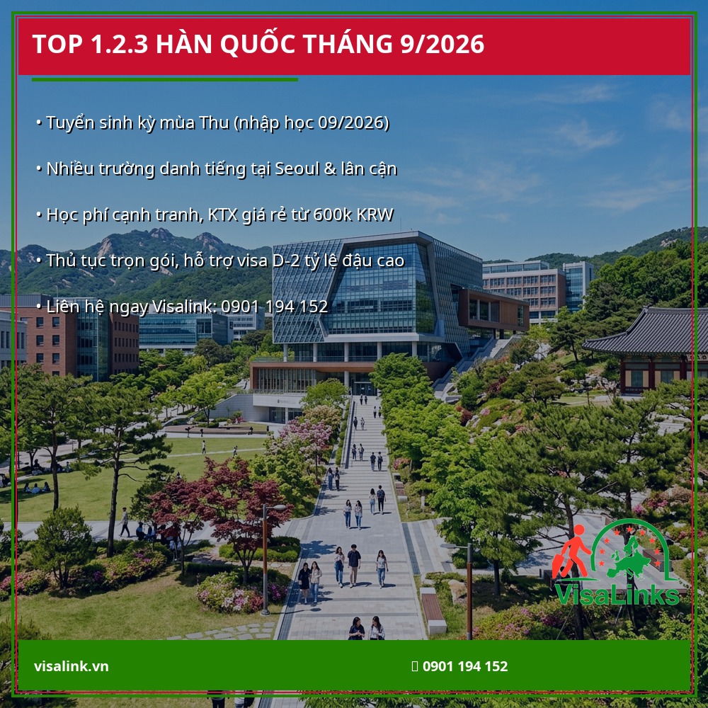 XKLĐ Hàn Quốc Diện E9: Điều Kiện, Lương & Quy Trình 2026 1 Tư vấn XKLĐ & Du Học Hàn Quốc miễn phí | Visalink