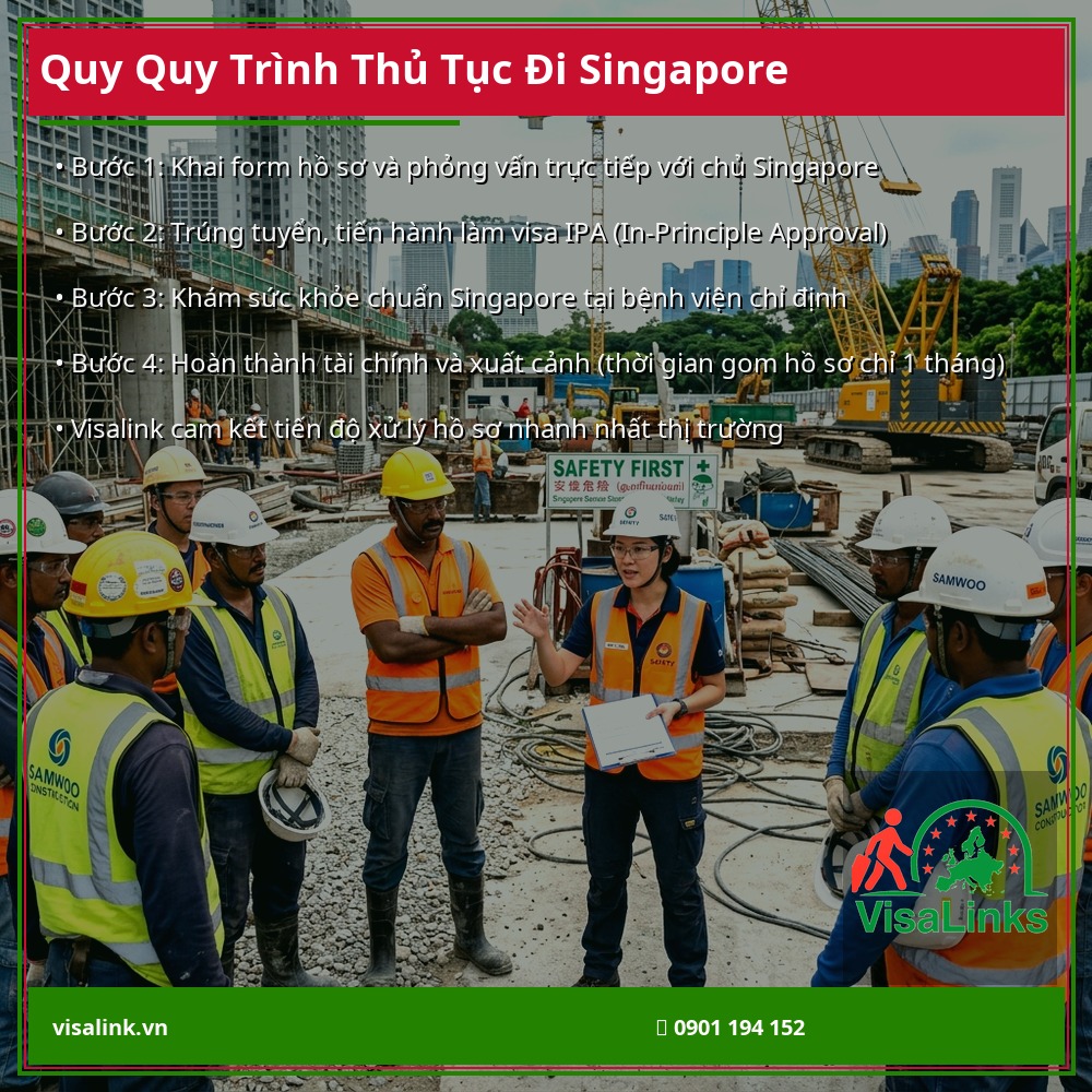 Quy trình thủ tục đi Singapore làm việc 2026 - Visalink