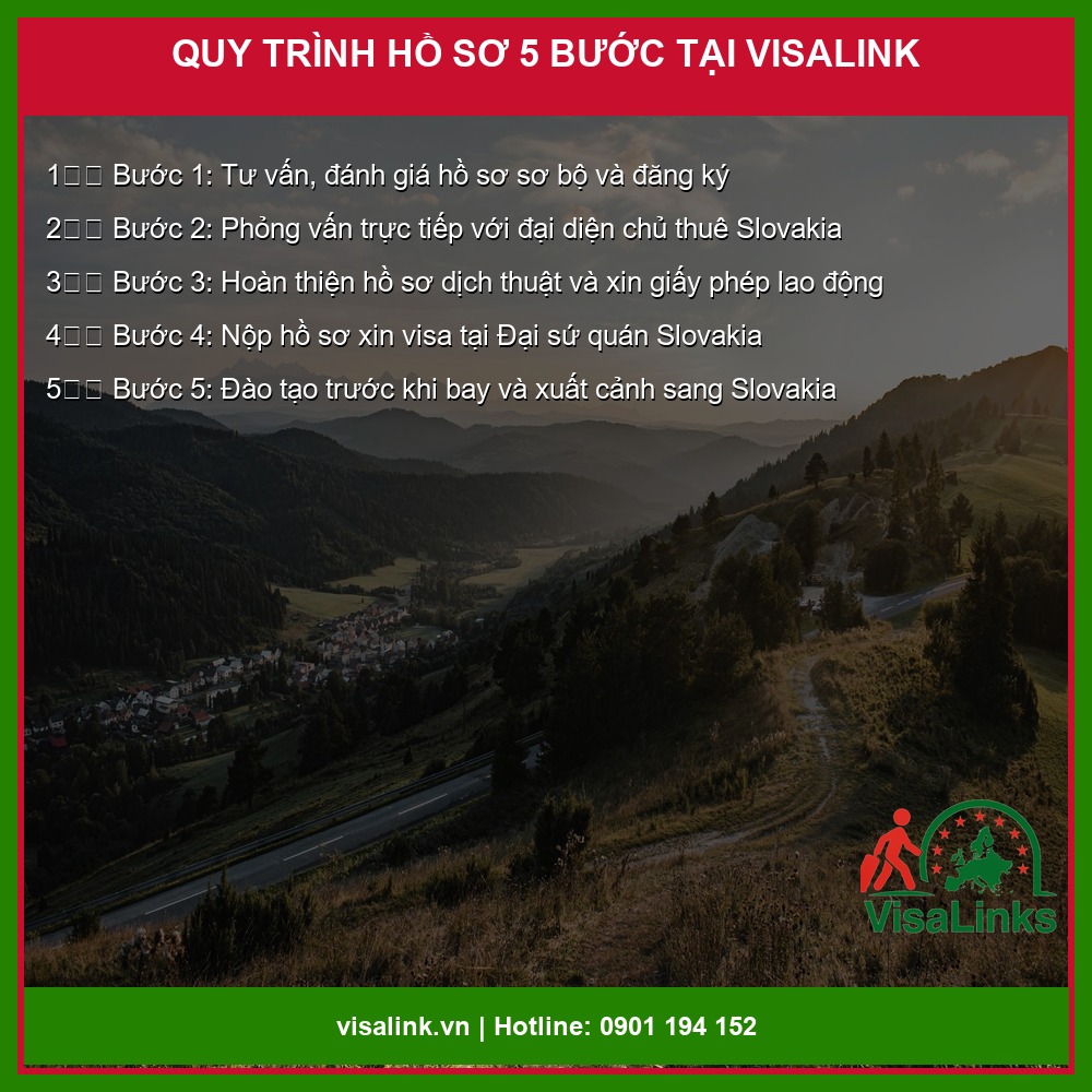 Cẩm Nang Xuất Khẩu Lao Động Slovakia 2026 – Toàn Bộ Thông Tin Từ A Đến Z 3 Xuất khẩu lao động slovakia 2026 – Quy trình hồ sơ đi xuất khẩu lao động Slovakia - Visalink – Visalink