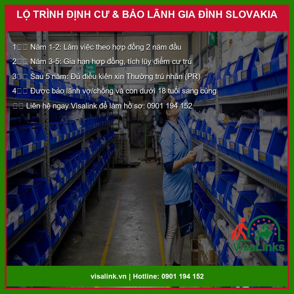 Đơn Hàng Công Nhân Sản Xuất Slovakia 2026 – Lương 1.300–1.800 EUR, Bao Ăn Ở 4 Đơn hàng công nhân sản xuất slovakia 2026 – Lộ trình định cư Châu Âu Slovakia diện sản xuất - Visalink – Visalink