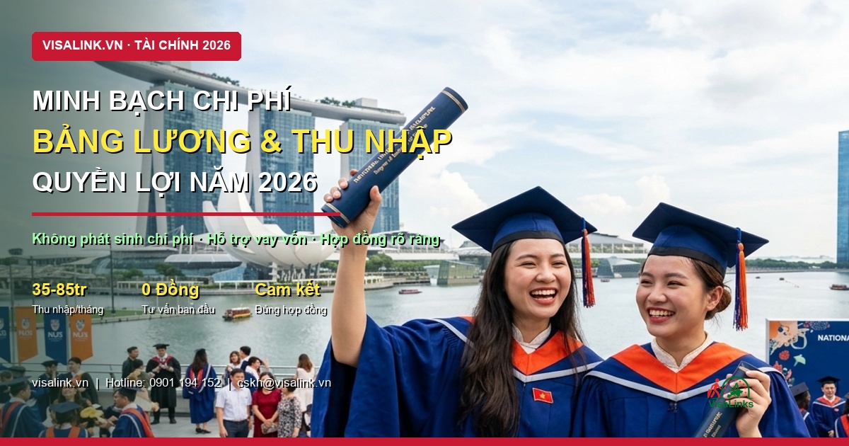 Chi phí du học hè tại Singapore là bao nhiêu 2026? Hướng Dẫn Chi Tiết A-Z & Kinh Nghiệm Thực Tế - Bảng giá chi phí - Visalink