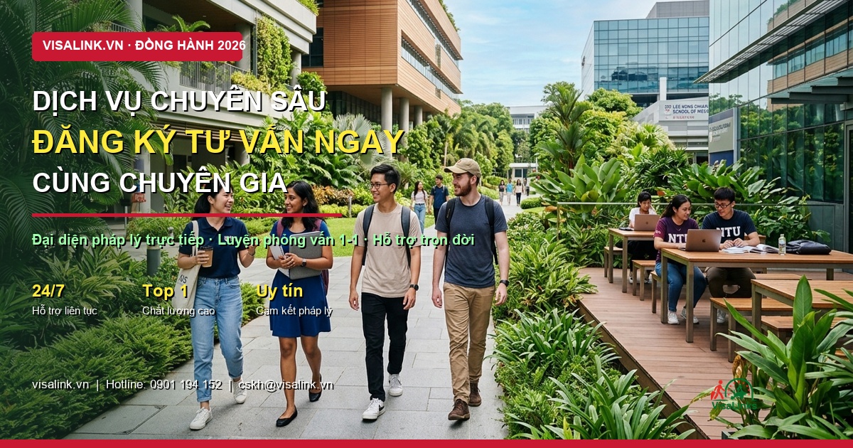 Du học Singapore cần IELTS bao nhiêu 2026? Hướng Dẫn Chi Tiết A-Z & Kinh Nghiệm Thực Tế 5 Du học Singapore cần IELTS bao nhiêu 2026? Hướng Dẫn Chi Tiết A-Z & Kinh Nghiệm Thực Tế - Đồng hành Visalink - Visalink