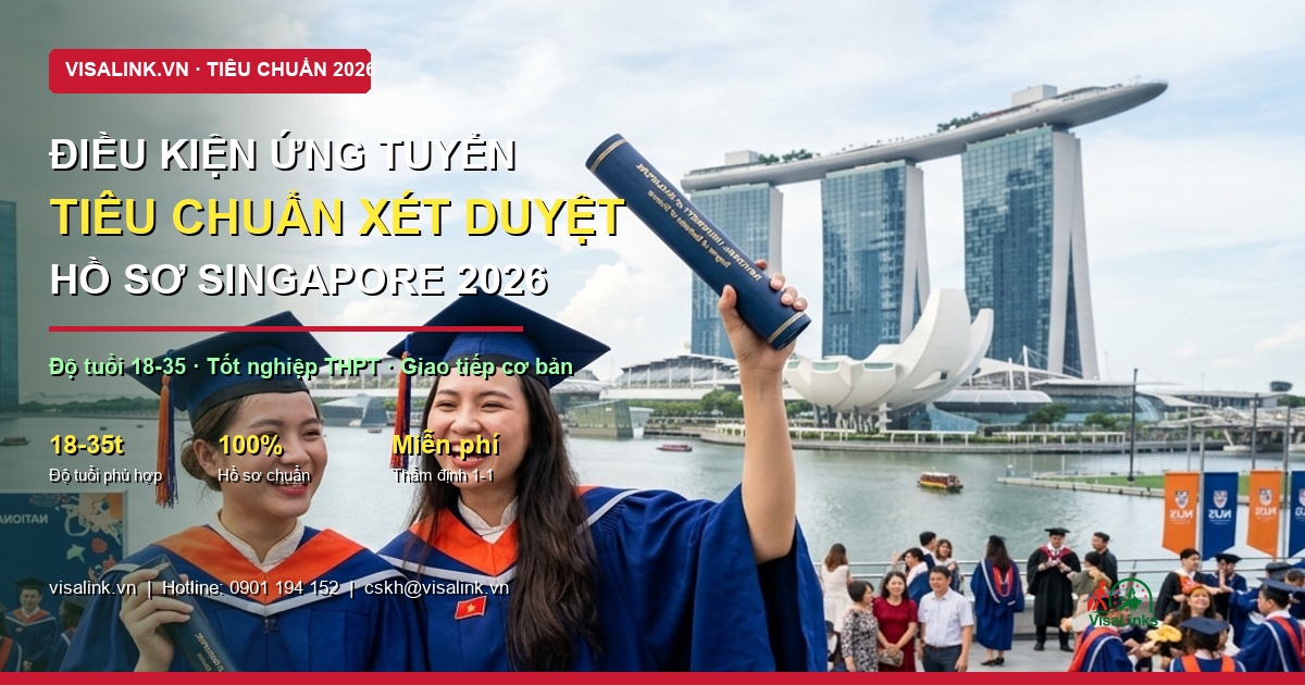 Du học Singapore ngành gì 2026? Hướng Dẫn Chi Tiết A-Z & Kinh Nghiệm Thực Tế - Điều kiện tuyển chọn - Visalink