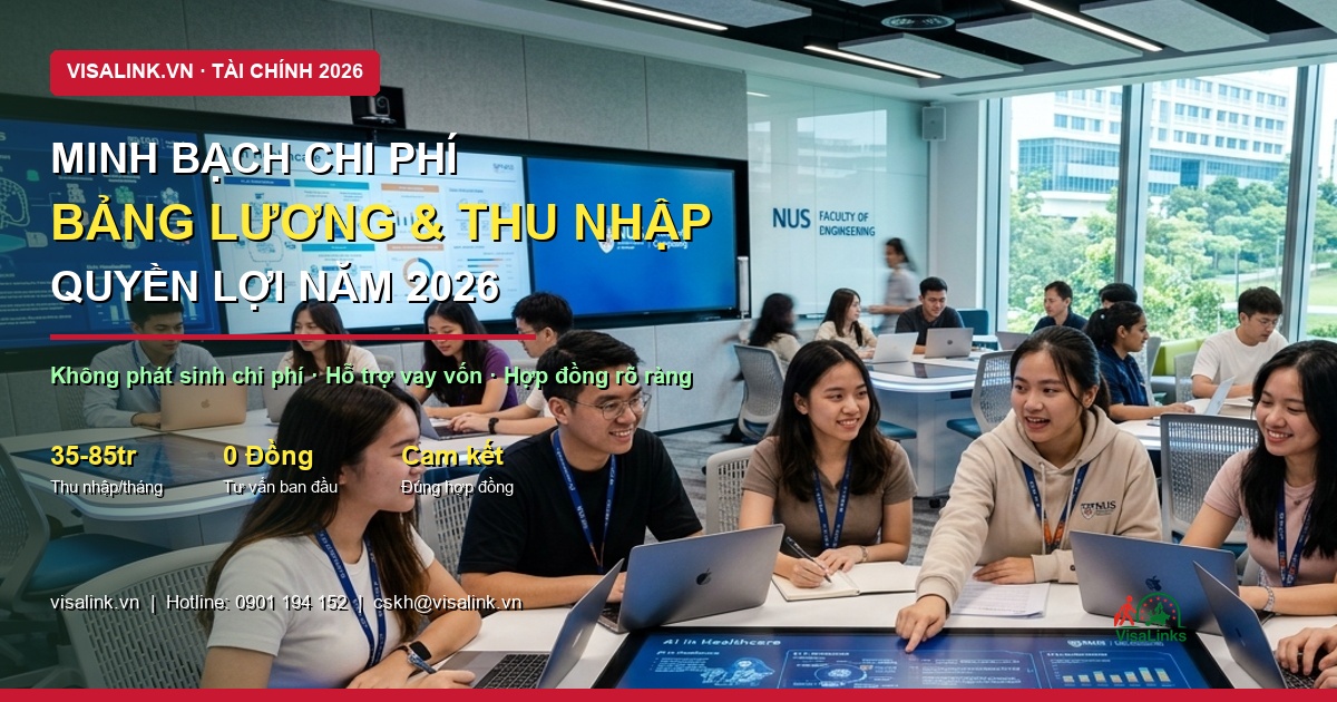 Muốn đi du học Singapore cần những gì 2026? Hướng Dẫn Chi Tiết A-Z & Kinh Nghiệm Thực Tế - Bảng giá chi phí - Visalink