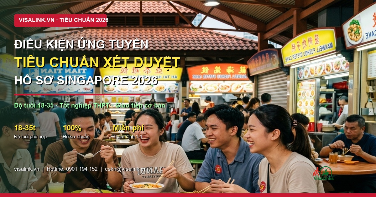 SG đi Singapore bao nhiêu tiếng 2026? Hướng Dẫn Chi Tiết A-Z & Kinh Nghiệm Thực Tế - Điều kiện tuyển chọn - Visalink