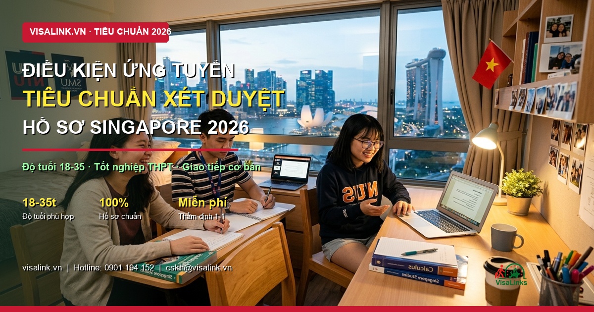 Singapore có bao nhiêu trường đại học 2026? Hướng Dẫn Chi Tiết A-Z & Kinh Nghiệm Thực Tế 2 Singapore có bao nhiêu trường đại học 2026? Hướng Dẫn Chi Tiết A-Z & Kinh Nghiệm Thực Tế - Điều kiện tuyển chọn - Visalink