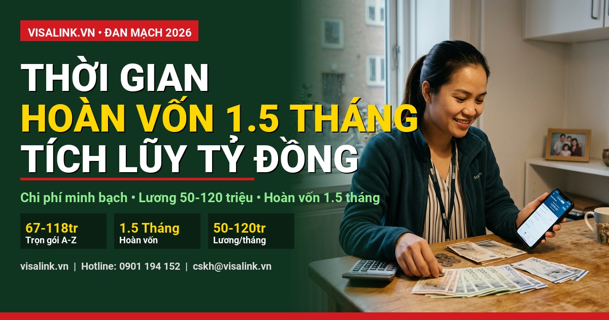 phí đi xklđ đan mạch thời gian hoàn vốn