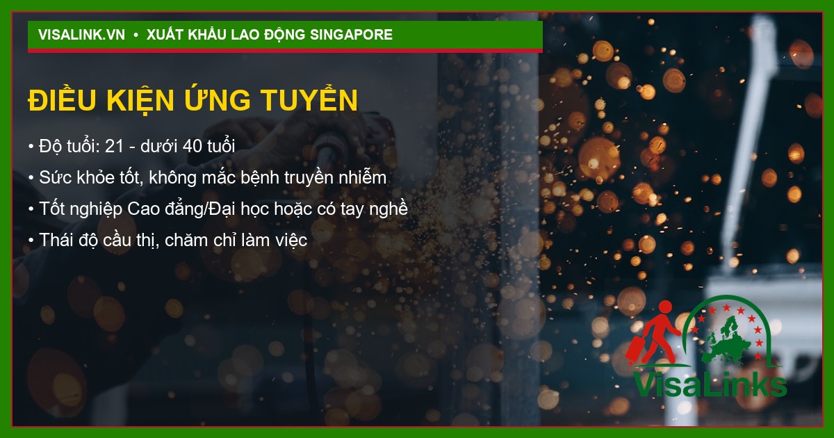 Tuyển Kỹ thuật viên Vật liệu Singapore 2026: Thu Nhập 43 Triệu + Bao Ở 2 Quyền lợi Kỹ thuật viên kỹ thuật viên vật liệu Singapore 2026