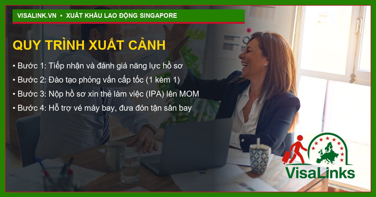 Tuyển Kỹ thuật viên Vật liệu Singapore 2026: Thu Nhập 43 Triệu + Bao Ở 5 Văn phòng tư vấn Visalink
