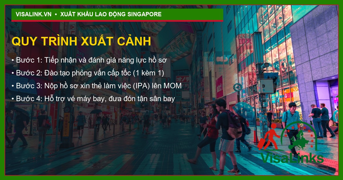Tuyển Phụ Bếp Kiêm Thu Ngân Singapore 2026: Lương 1800 SGD + Bao Ăn Ở 5 Văn phòng tư vấn Visalink