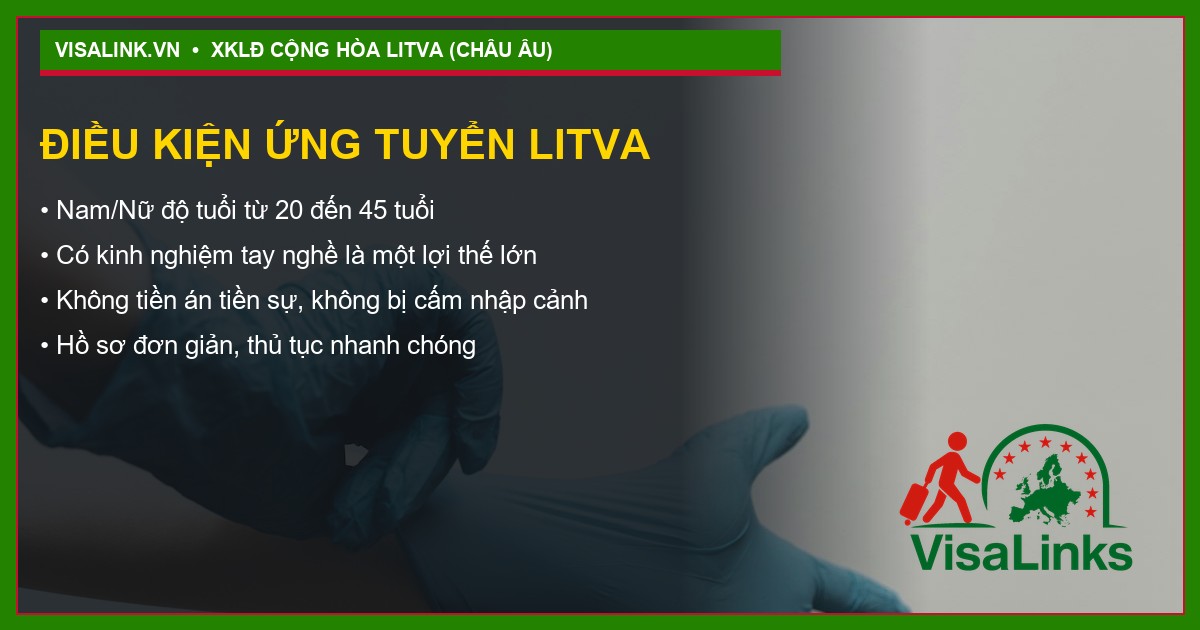 Quyền lợi tuyển thợ hàn xì thợ xây thợ sơn tại Litva 2026