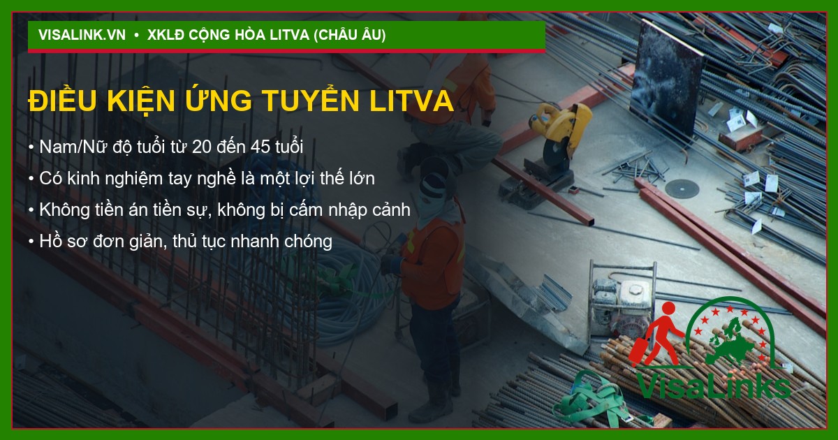 Quyền lợi tuyển thợ lắp đặt điều hòa thông gió tại Litva 2026