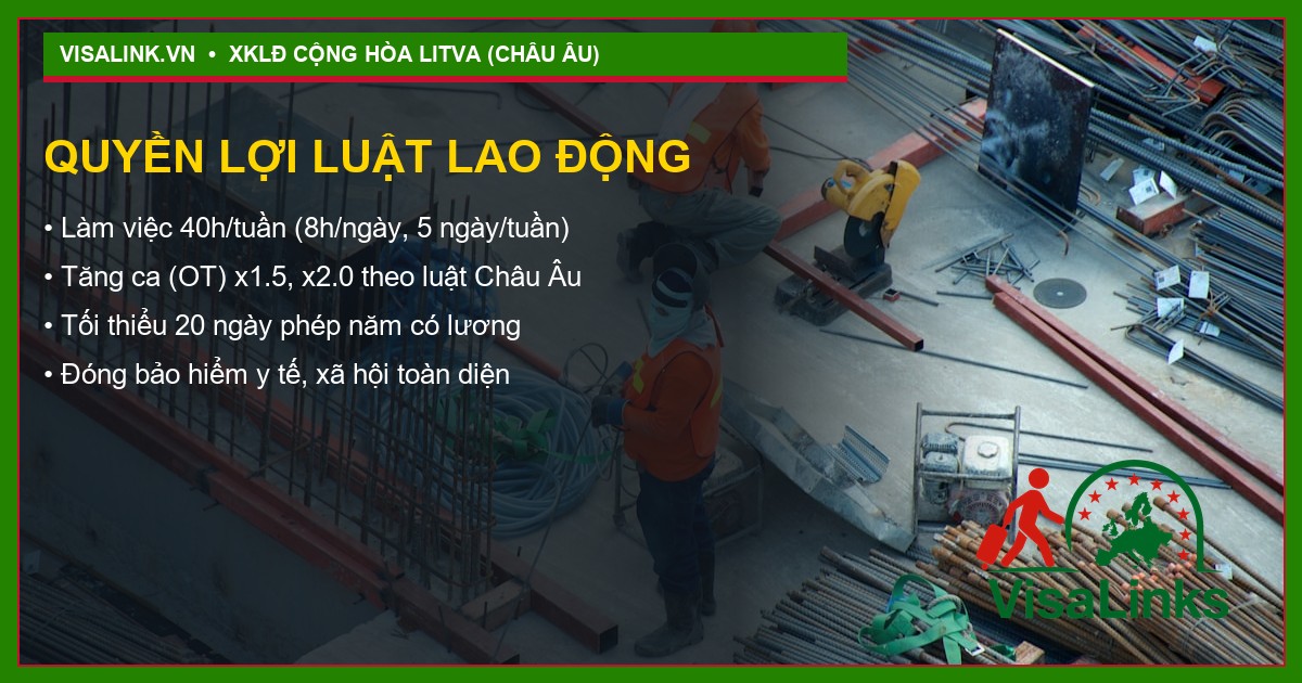 Tuyển Thợ Sơn Thợ Sửa Thiết Bị Tại Cộng Hòa Litva (Lithuania) 2026: Thu Nhập 1300 - 1800 EUR 4 Quy trình xuất cảnh 6 bước Visalink Litva