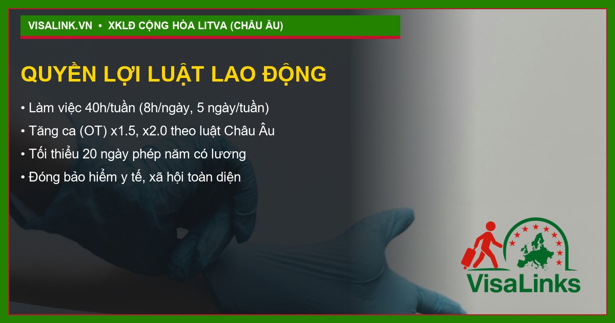 Tuyển Thợ Xây Tại Cộng Hòa Litva (Lithuania) 2026: Thu Nhập 1200 - 1500 EUR 4 Quy trình xuất cảnh 6 bước Visalink Litva