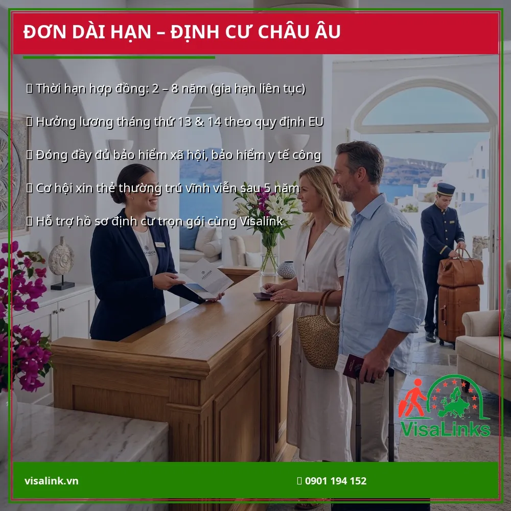 Quyền lợi đơn dài hạn và cơ hội định cư Hy Lạp - Visalink
