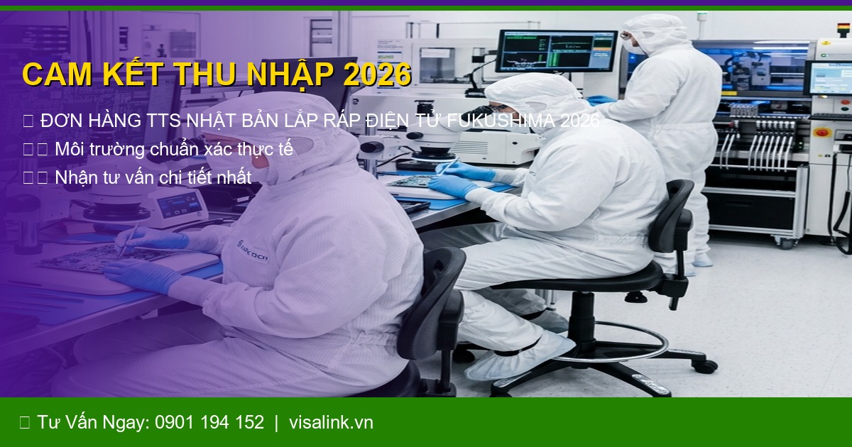 đơn hàng tts nhật bản lắp ráp điện tử fukushima 2026 - Cuộc sống thực tế chuẩn xác