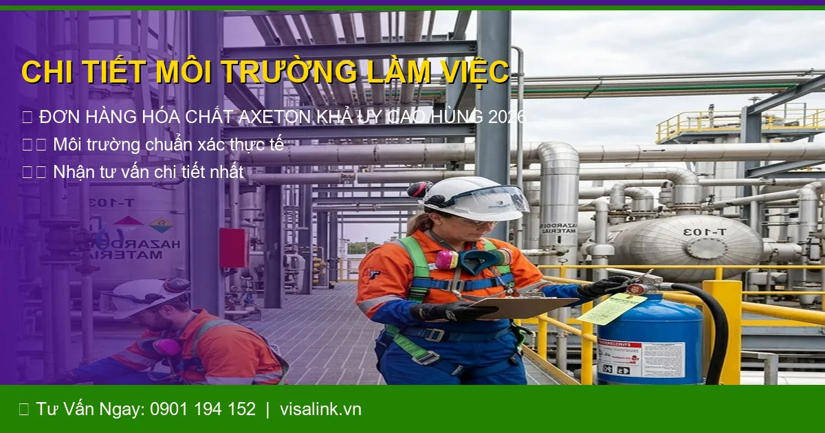 đơn hàng hóa chất axeton khả uy cao hùng 2026 - Chi tiết công việc chuẩn xác