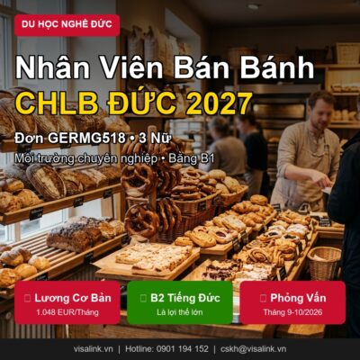 Nhân Viên Bán Bánh - Du học nghề Đức 2027