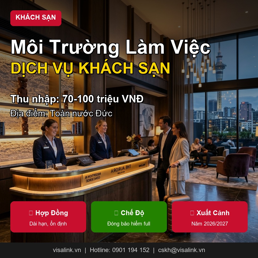 Đơn Chuyển Đổi Văn Bằng 18B Đức Dịch Vụ Khách Sạn 2026: Lương 70-100 Triệu (GERMG511) 2 đơn chuyển đổi văn bằng 18B Đức dịch vụ khách sạn - Minh họa phần 2