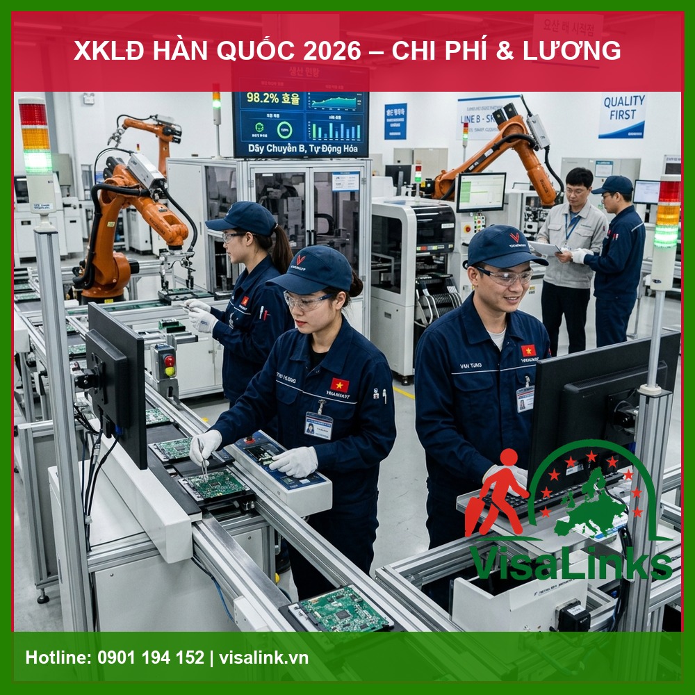 Chi Phí, Mức Lương & Ngành Nghề Xuất Khẩu Lao Động Hàn Quốc 2026 1 chi phí xuất khẩu lao động hàn quốc 2026 - Visalink