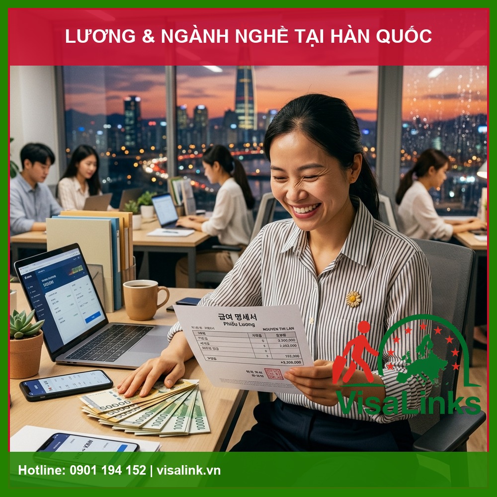 Chi Phí, Mức Lương & Ngành Nghề Xuất Khẩu Lao Động Hàn Quốc 2026 2 chi phí xuất khẩu lao động hàn quốc 2026 Visalink