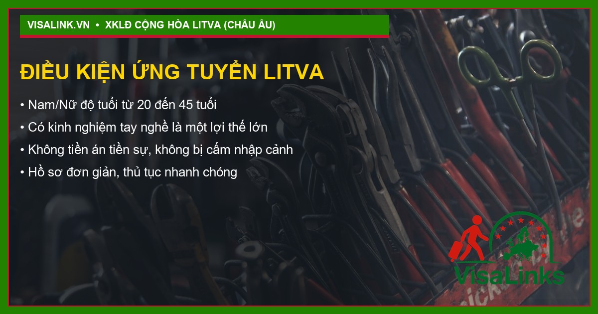 Tuyển Thợ Sơn Thợ Sửa Thiết Bị Tại Cộng Hòa Litva (Lithuania) 2026: Thu Nhập 1300 - 1800 EUR 2 Quyền lợi tuyển thợ sơn thợ sửa thiết bị tại Litva 2026