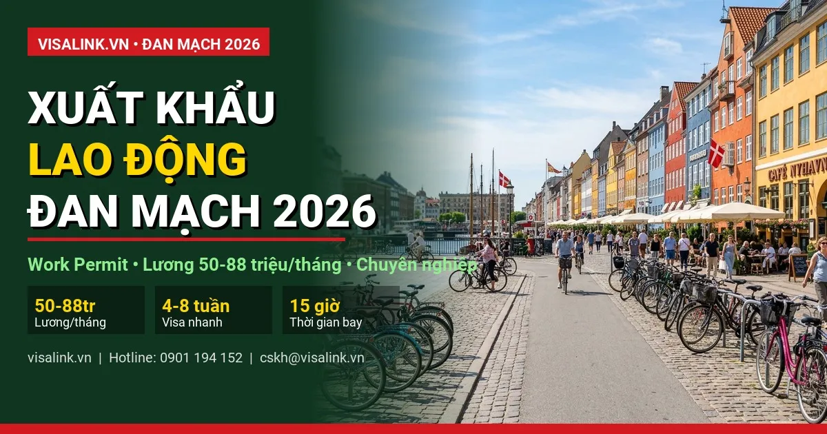 Xuất Khẩu Lao Động Đan Mạch: Cẩm Nang Toàn Tập (Sinh Viên Nông Nghiệp, Thú Y, Trồng Trọt) 1 Tổng quan Đan Mạch 2026 - Visalink