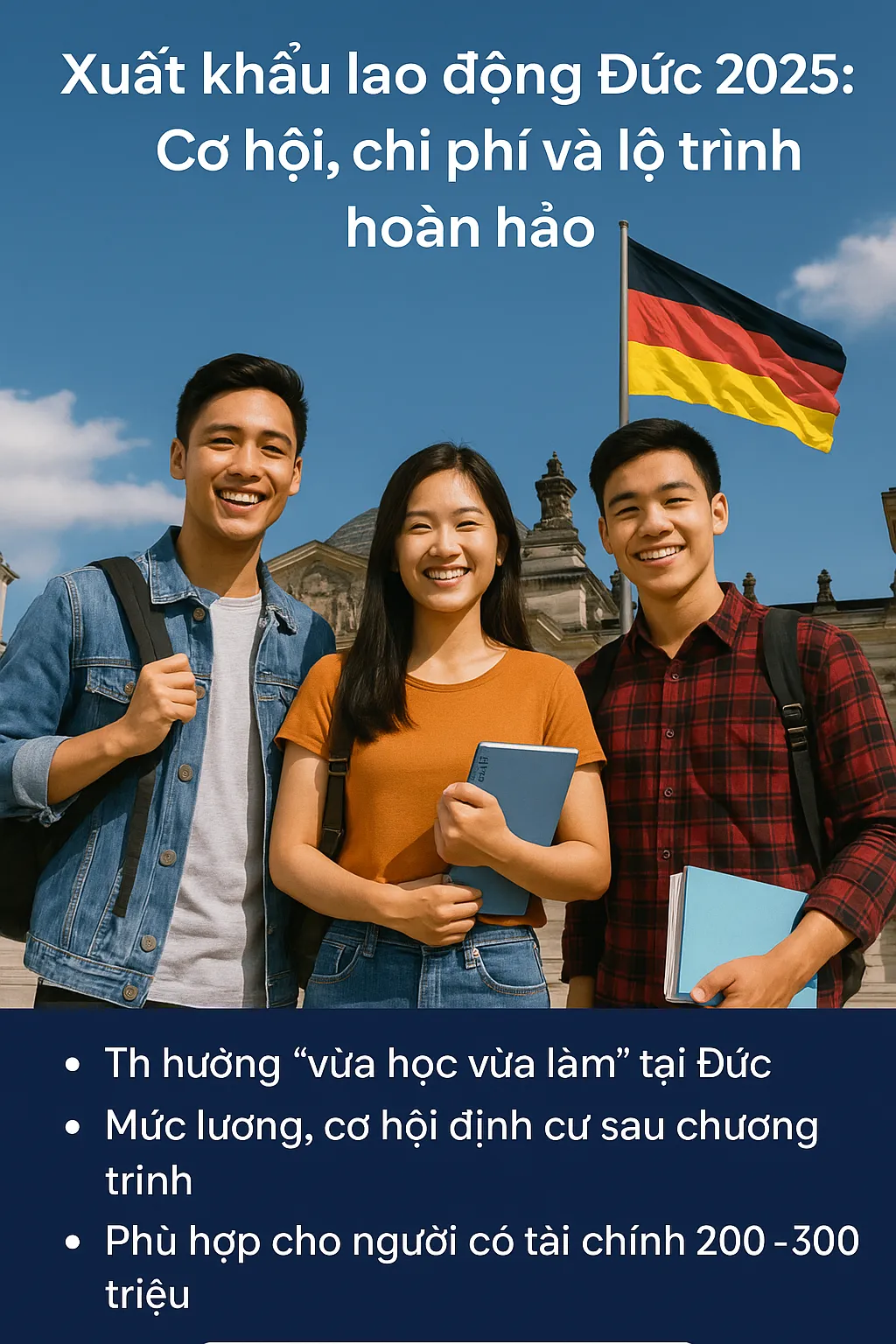 Xuất khẩu lao động Đức 2025: Cơ hội, Chi phí và Lộ trình Hoàn Hảo