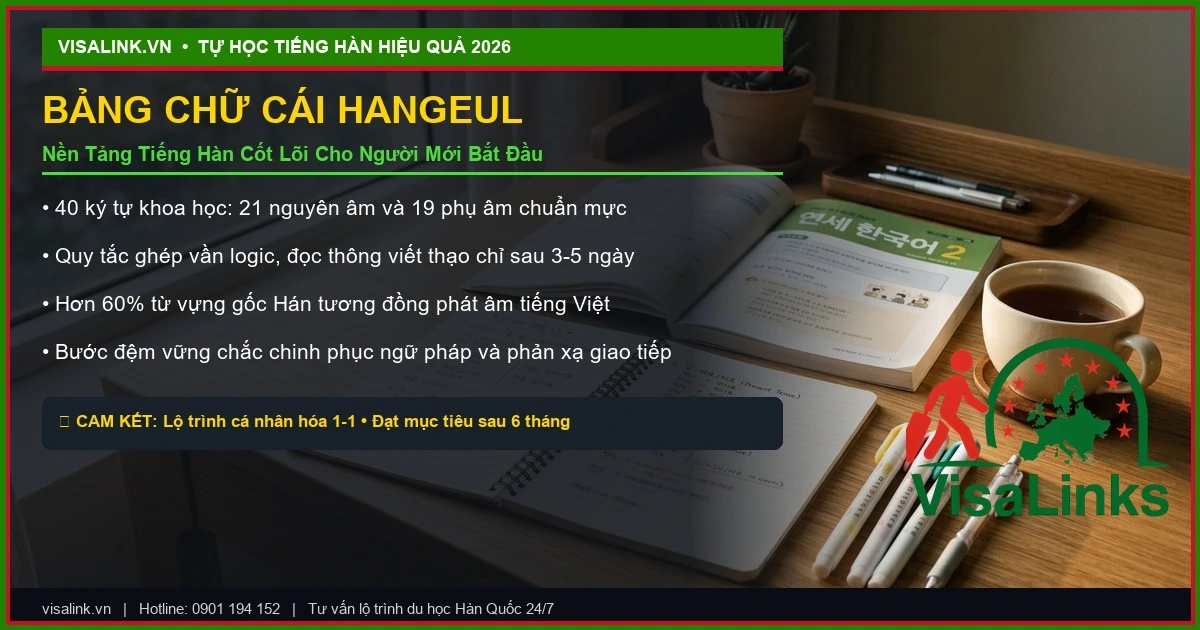 Học Tiếng Hàn Có Khó Không? Kinh Nghiệm Tự Học Đạt TOPIK 3 Trong 6 Tháng 2 Phương pháp học bảng chữ cái Hangeul tiếng Hàn nhanh nhớ cho người mới - Visalink