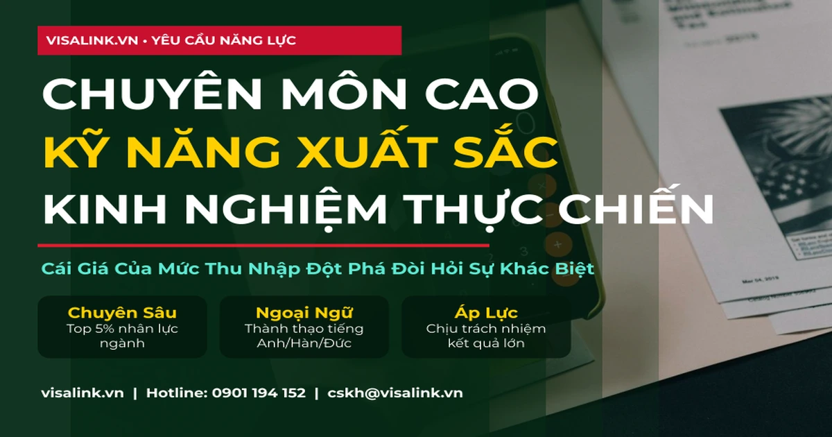 Hồ sơ và điều kiện thực tế của nghề gì lương 100 triệu 1 tháng - Visalink