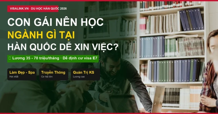 Con gái nên du học ngành gì ở Hàn Quốc 2026 dễ định cư - Visalink