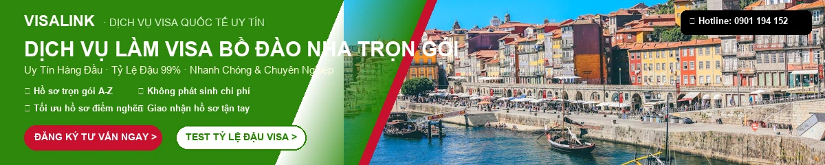 Dịch Vụ Làm Visa Bồ Đào Nha Trọn Gói 2026 – Tỷ Lệ Đậu 99% | Visalink 1 Dịch vụ làm visa Bồ Đào Nha trọn gói uy tín tỷ lệ đậu 99% - Visalink