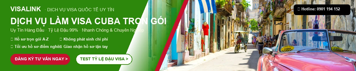 Dịch vụ làm visa Cuba trọn gói uy tín tỷ lệ đậu 99% - Visalink