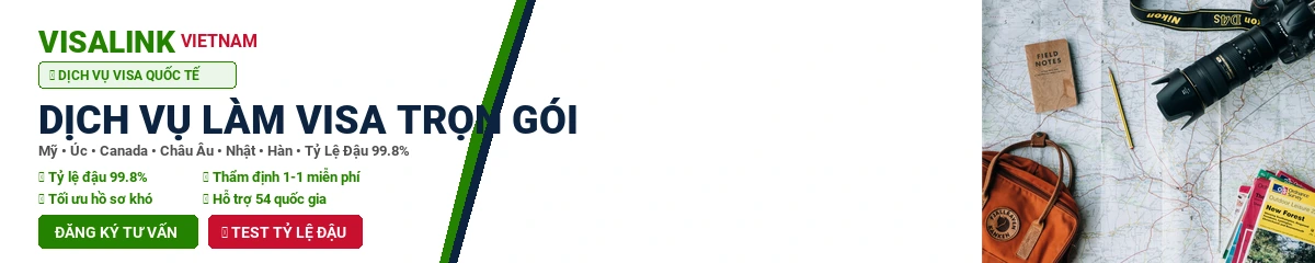 Dịch Vụ Visa Trọn Gói Uy Tín 2026 – Tỷ Lệ Đậu 99.8% | Visalink 1 Dịch vụ làm visa trọn gói uy tín chuyên nghiệp tỷ lệ đậu 99.8% - Visalink