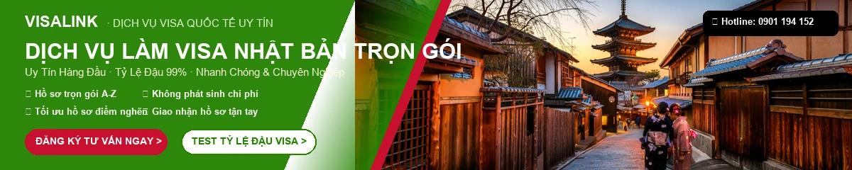 Dịch Vụ Làm Visa Nhật Bản Trọn Gói 2026 – Tỷ Lệ Đậu 99% | Visalink 1 Dịch vụ làm visa Nhật Bản trọn gói uy tín tỷ lệ đậu 99% - Visalink