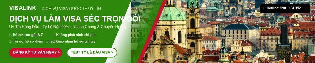 Dịch Vụ Làm Visa Séc Trọn Gói 2026 – Tỷ Lệ Đậu 99% | Visalink 1 Dịch vụ làm visa Séc trọn gói uy tín tỷ lệ đậu 99% - Visalink