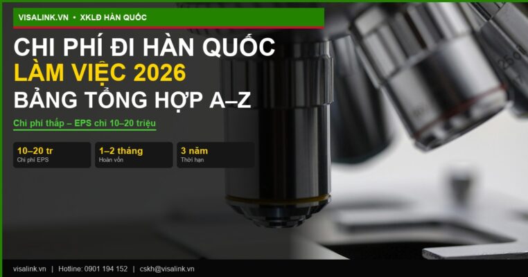 chi phi di han quoc lam viec 2026 visalink 1